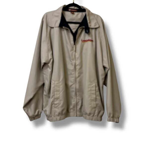 Vintage Harriton windbreaker jacket embroidered Lazydays RV logo - Picture 2 of 7